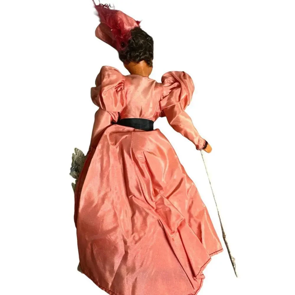 Vintage Toy French Pink Fancy Dress Costume 1940's Celluloid Doll 8